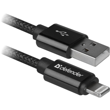 Кабель USB 2.0 AM - Lightning(M) (1м) ACH01-03H Defender